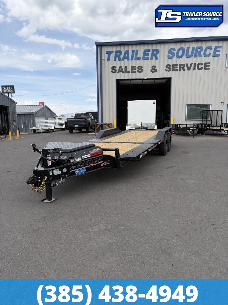 8.5x24 Horizon HET Tilt Trailer - 21K GVWR - 10K Axles, 17.5" HD Wheels, 18 Ply Tires, Torsion Axles