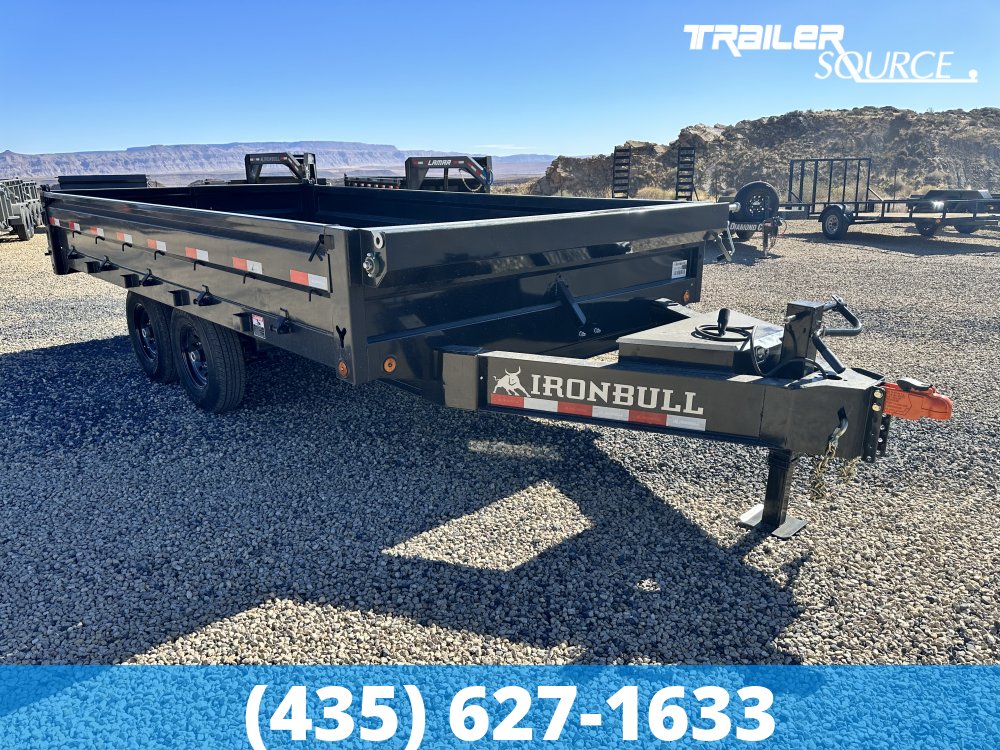 8.5x16 Iron Bull DDP 15K Dump Trailer