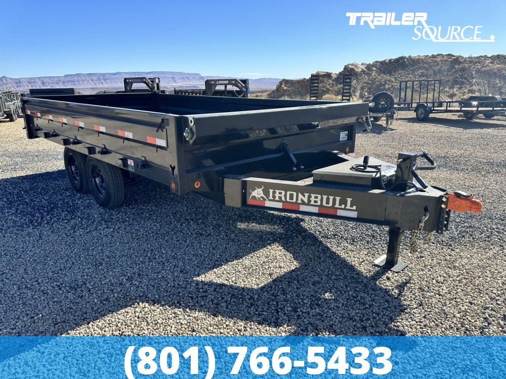 8.5x16 Iron Bull DDP 15K Dump Trailer