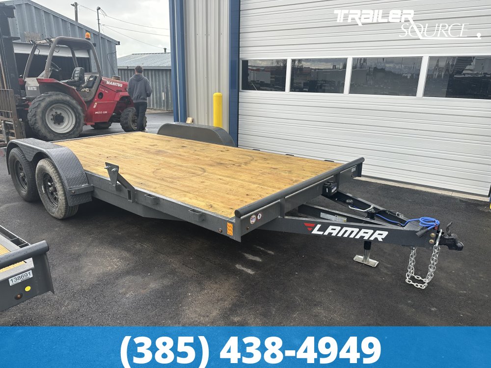 7x16 Lamar Car Hauler 16' 7K Bumper