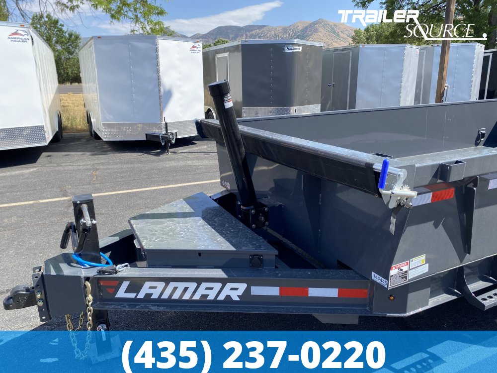 7x14 Lamar DT Gooseneck  15.7K Dump
