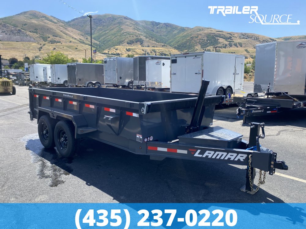 7x14 Lamar DT Gooseneck  15.7K Dump