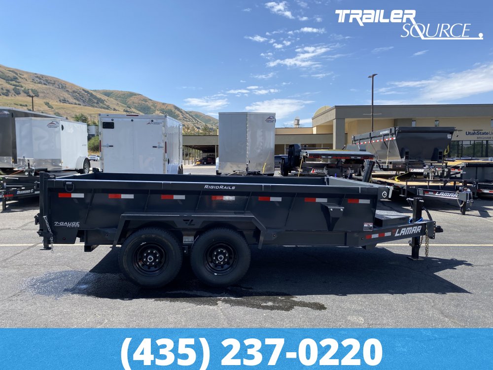 7x14 Lamar DT Gooseneck  15.7K Dump