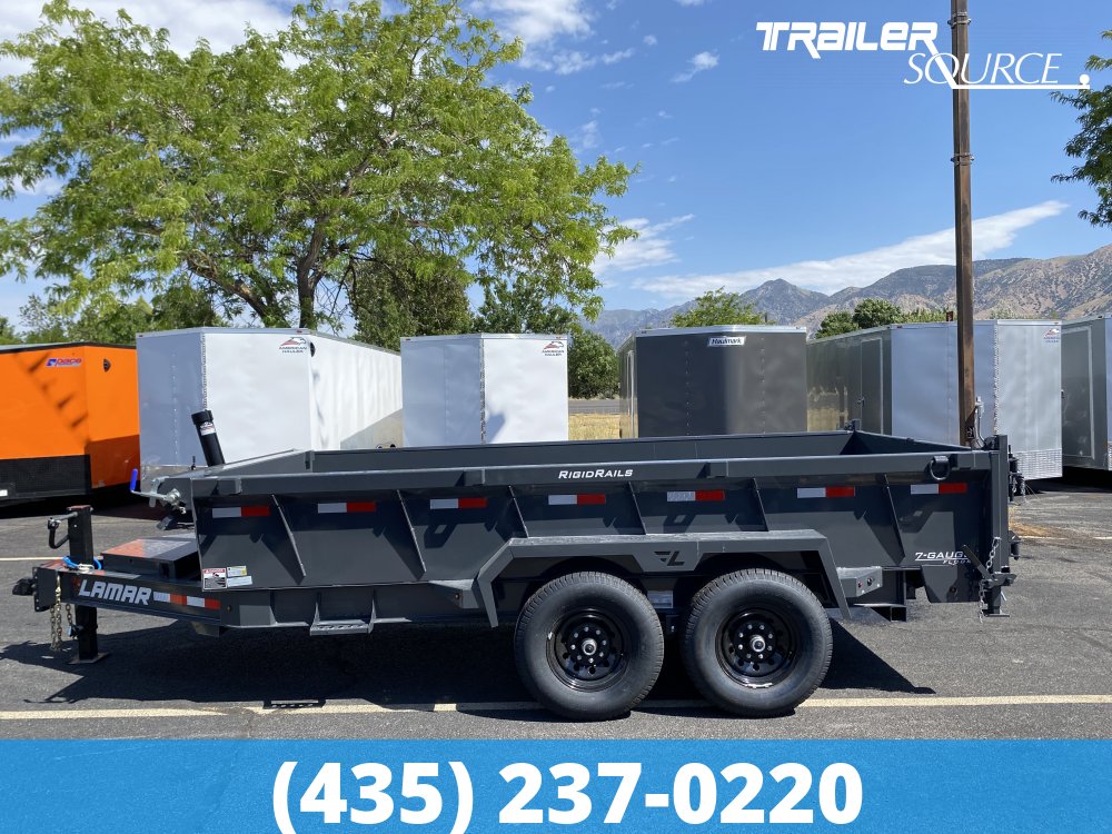 7x14 Lamar DT Gooseneck  15.7K Dump