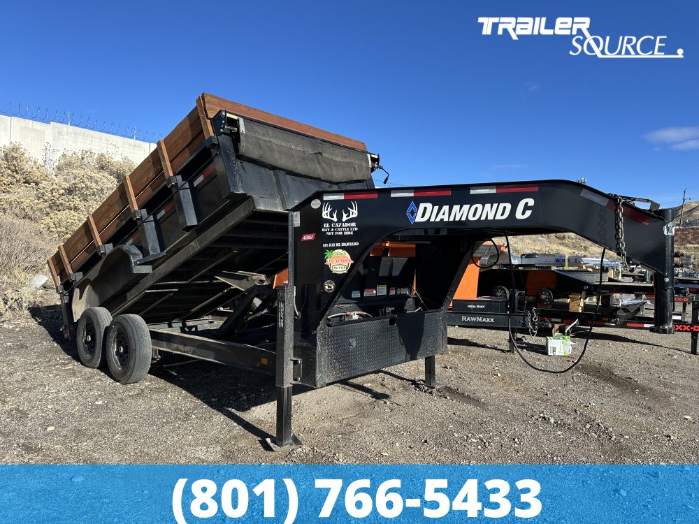 7x14 Diamond C LPD Gooseneck Dump 15K