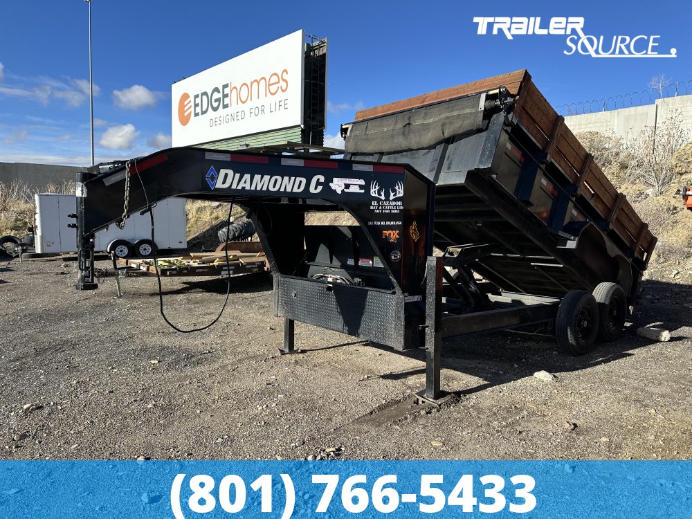 7x14 Diamond C LPD Gooseneck Dump 15K