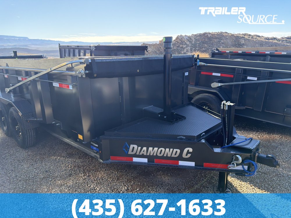 7x16 Diamond C LPT 307 Pacesetter Pkg Dump Trailer - 32" Sides - 24K GVWR 7G Floor and Walls