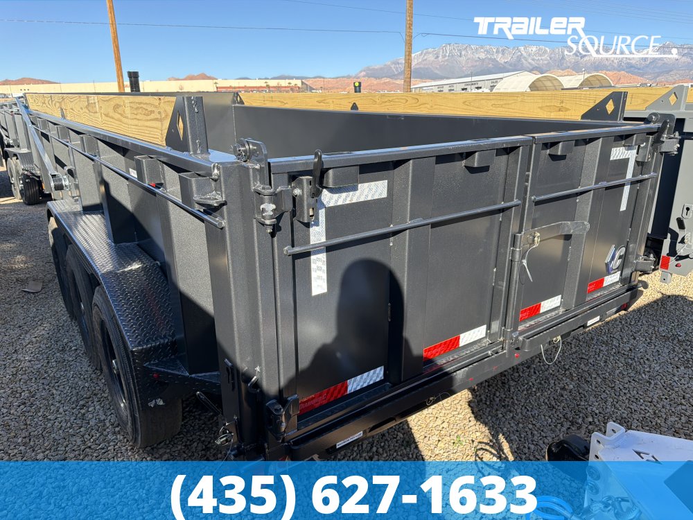 7x16 Diamond C LPT 307 Pacesetter Pkg Dump Trailer - 32" Sides - 24K GVWR 7G Floor and Walls