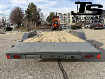 7x18 Lamar CE Flatbed Car Hauler Trailer - 7K GVWR D-Rings