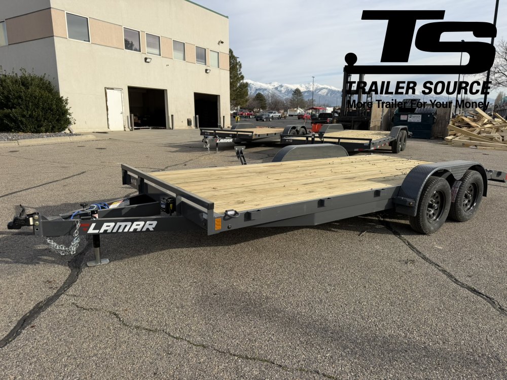 7x18 Lamar CE Flatbed Car Hauler