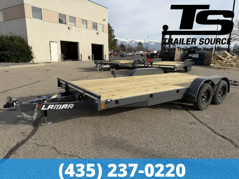 7x18 Lamar CE Flatbed Car Hauler