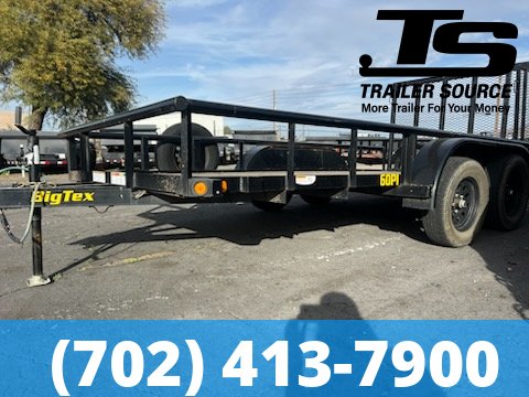 7x14 Big Tex Tandem Axle Utility Utility Trailer - 7K GVWR -