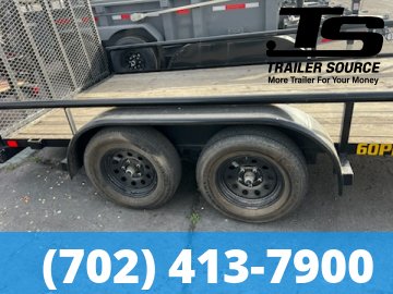 7x14 Big Tex Tandem Axle Utility Utility Trailer - 7K GVWR -