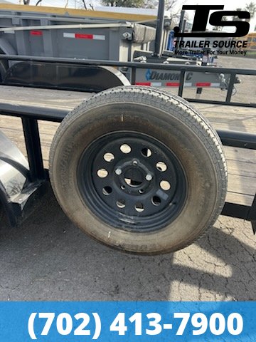 7x14 Big Tex Tandem Axle Utility Utility Trailer - 7K GVWR -