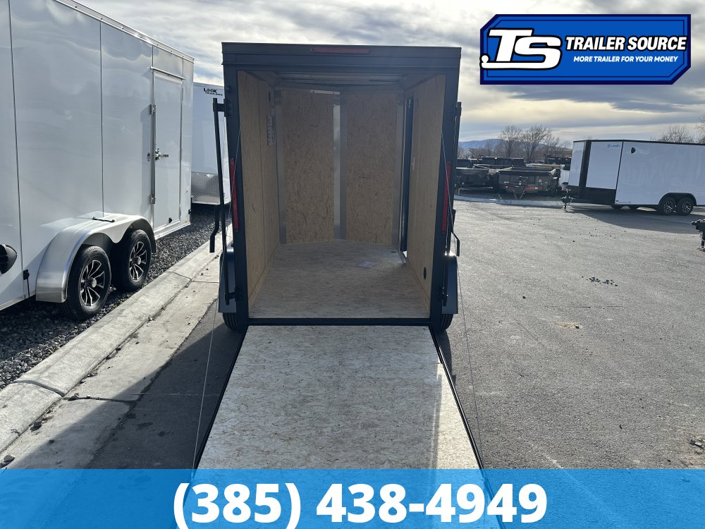 5x8 Look ST DLX Enclosed Cargo Trailer - 6'0" Interior - 3.5K GVWR - .080 PolyCor, Black Out Package, Side Door