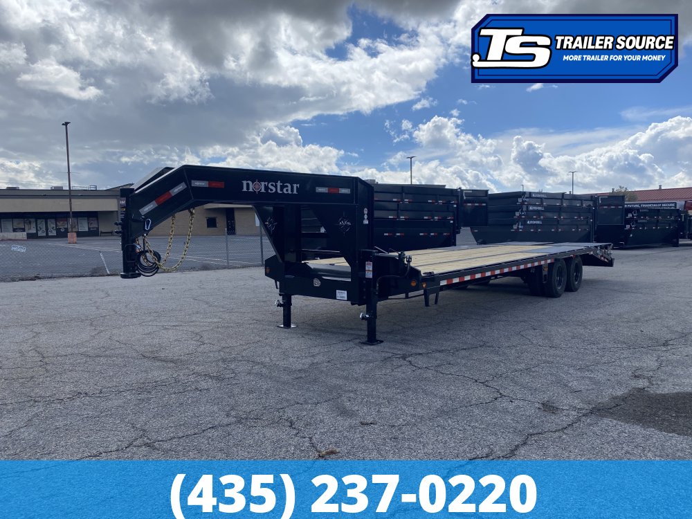 8.5x28 Norstar Iron Bull FXG Gooseneck Equipment Trailer - 22K GVWR - Max Ramps