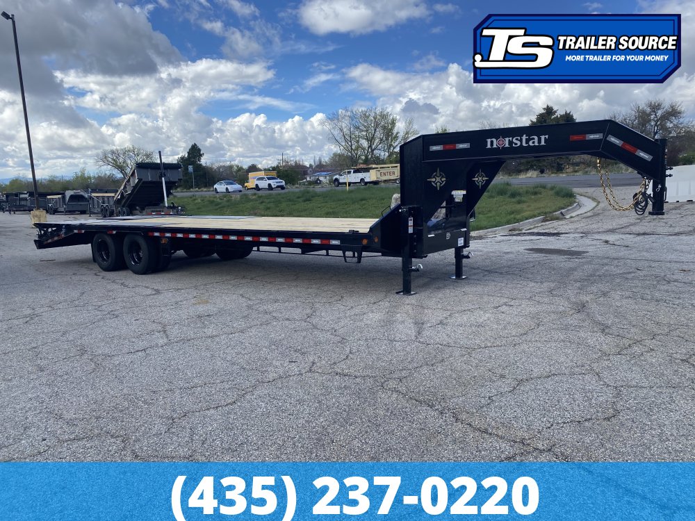 8.5x28 Norstar Iron Bull FXG Gooseneck Equipment Trailer - 22K GVWR - Max Ramps
