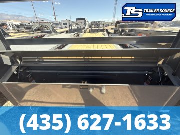 8.5x36 Lamar H8 Gooseneck Wide Body w/ Drive Over Fenders Equipment Trailer - 15.7K GVWR - 14 Ply Tires