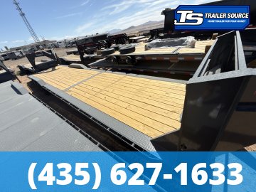 8.5x36 Lamar H8 Gooseneck Wide Body w/ Drive Over Fenders Equipment Trailer - 15.7K GVWR - 14 Ply Tires