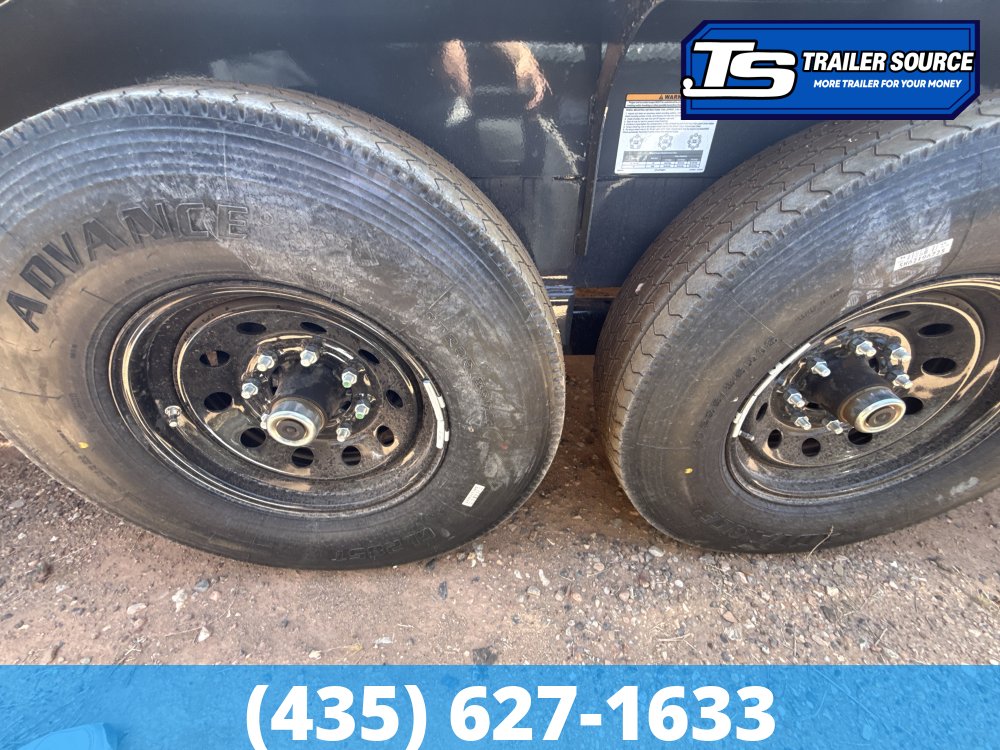 8.5x36 Lamar H8 Gooseneck Wide Body w/ Drive Over Fenders Equipment Trailer - 15.7K GVWR - 14 Ply Tires