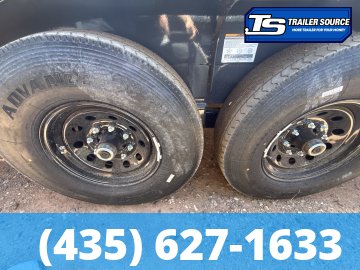 8.5x36 Lamar H8 Gooseneck Wide Body w/ Drive Over Fenders Equipment Trailer - 15.7K GVWR - 14 Ply Tires