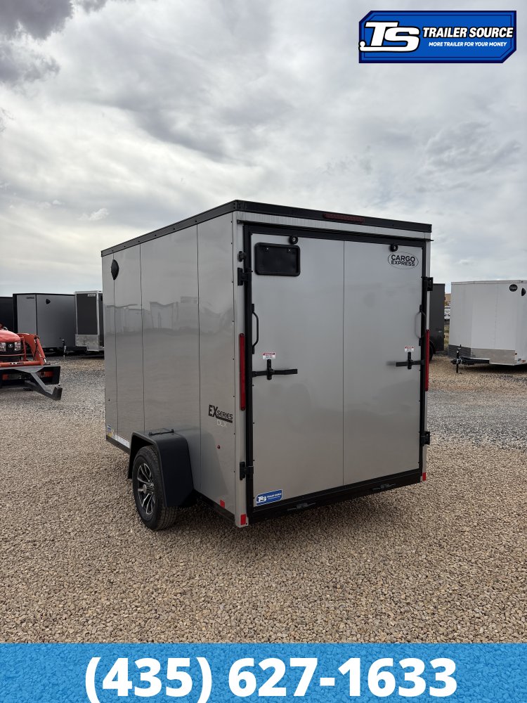 6x10 Cargo Express EX Series DLX Enclosed Cargo Trailer - 6'6" Interior - 3.5K GVWR - 16" Cross Member Upgrade, Black Out Package