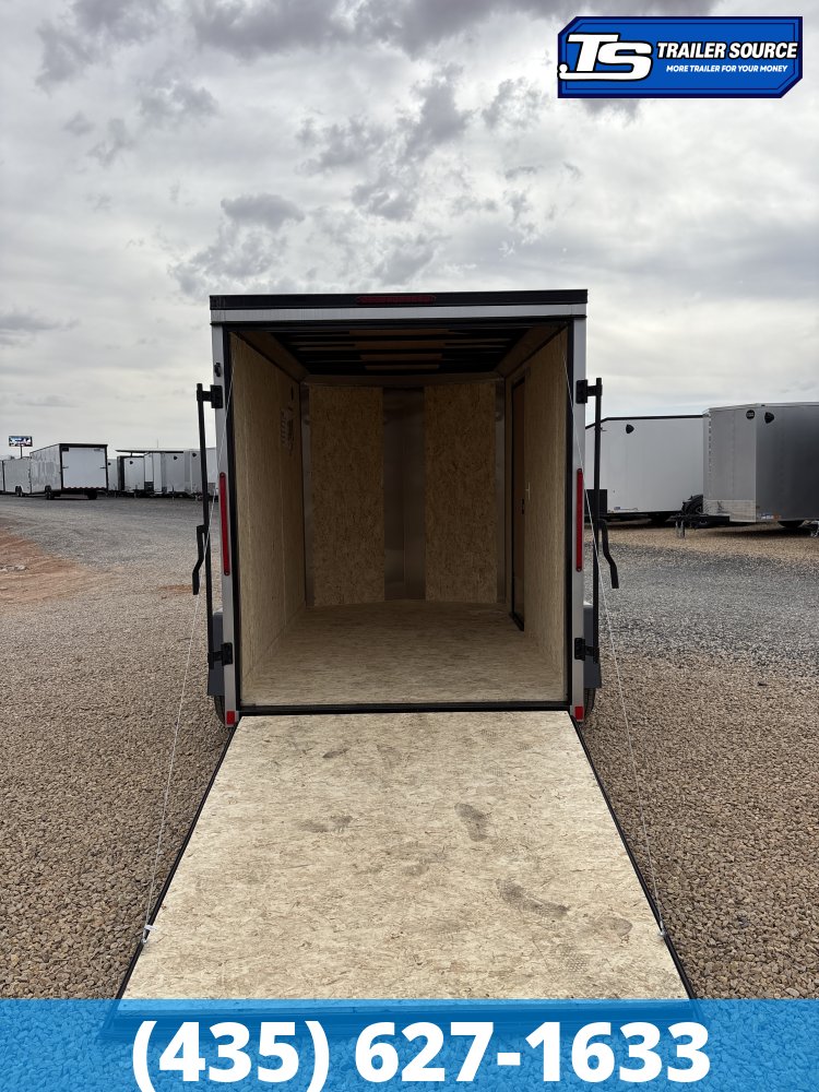 6x10 Cargo Express EX Series DLX Enclosed Cargo Trailer - 6'6" Interior - 3.5K GVWR - 16" Cross Member Upgrade, Black Out Package