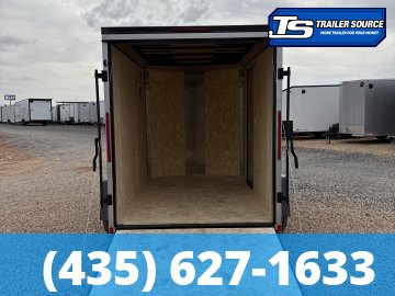 6x10 Cargo Express EX Series DLX Enclosed Cargo Trailer - 6'6" Interior - 3.5K GVWR - 16" Cross Member Upgrade, Black Out Package