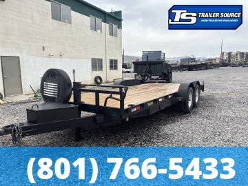 7x16 Big Bubba Utility Flatbed Car Hauler Trailer - 7K GVWR -