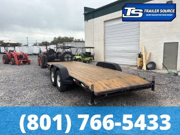 7x16 Big Bubba Utility Flatbed Car Hauler Trailer - 7K GVWR -