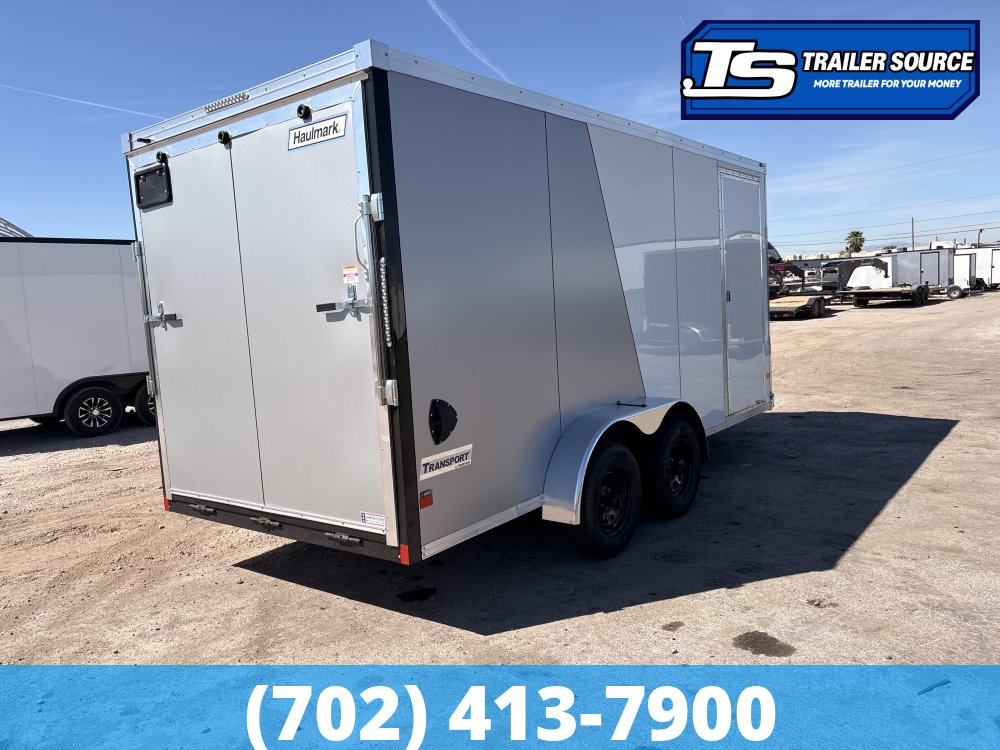 7x16 Haulmark Transport Enclosed Cargo Trailer - 7'0" Interior - 7K GVWR - .080 PolyCor, 2 Tone Color