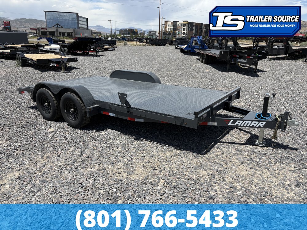 7x16 Lamar CC Flatbed Car Hauler