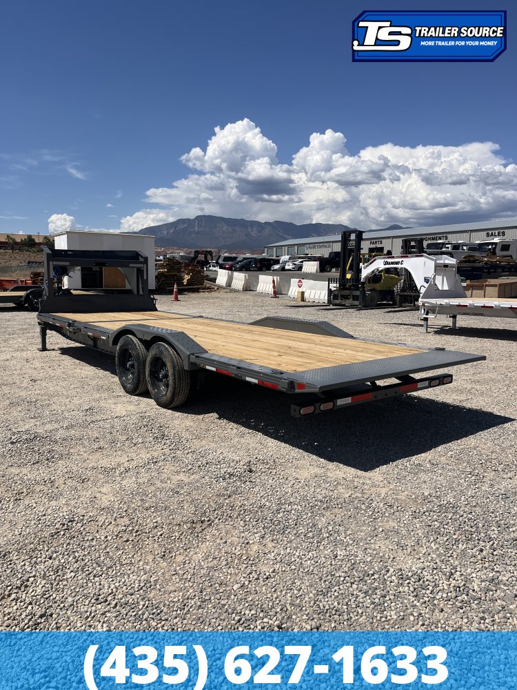 8.5x24 Diamond C HXD 208 Wide Body w/ Drive Over Fenders Tilt Trailer - 18K GVWR - ABS Brakes