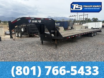8.5x40 Diamond C FMAX 212 Equipment Trailer - 25.9K GVWR - Hydraulic Jack(s), Max Ramps, Slide Track
