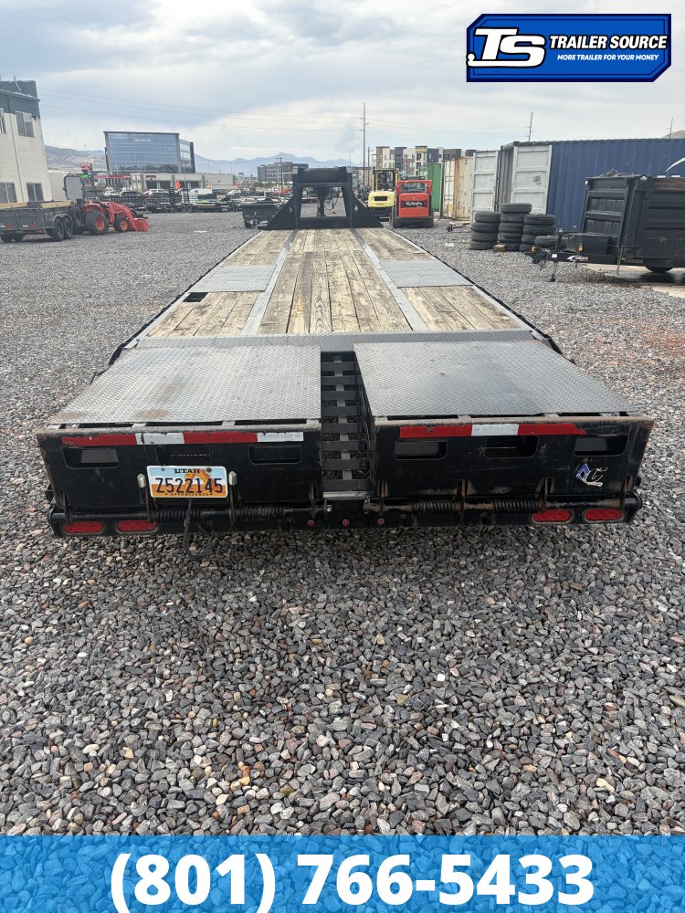 8.5x40 Diamond C FMAX 212 Equipment Trailer - 25.9K GVWR - Hydraulic Jack(s), Max Ramps, Slide Track