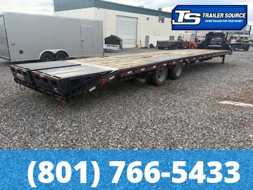 8.5x40 Diamond C FMAX 212 Equipment Trailer - 25.9K GVWR - Hydraulic Jack(s), Max Ramps, Slide Track