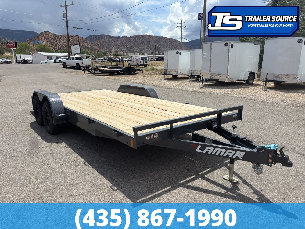7x18 Lamar CE Flatbed Car Hauler