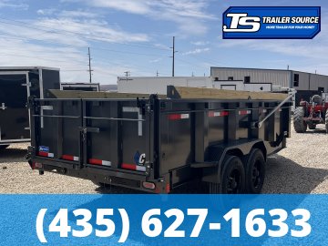 7x16 Diamond C LPT 210 Dump Trailer - 32" Sides - 23K GVWR - 7 Gauge Floor, ABS Brakes, Board Brackets, Hydraulic Jack(s)