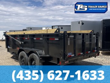 7x16 Diamond C LPT 210 Dump Trailer - 32" Sides - 23K GVWR - 7 Gauge Floor, ABS Brakes, Board Brackets, Hydraulic Jack(s)