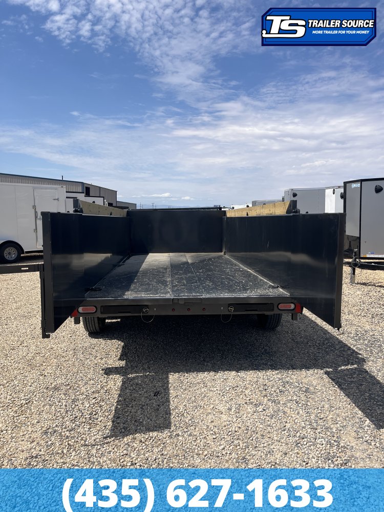 7x16 Diamond C LPT 210 Dump Trailer - 32" Sides - 23K GVWR - 7 Gauge Floor, ABS Brakes, Board Brackets, Hydraulic Jack(s)