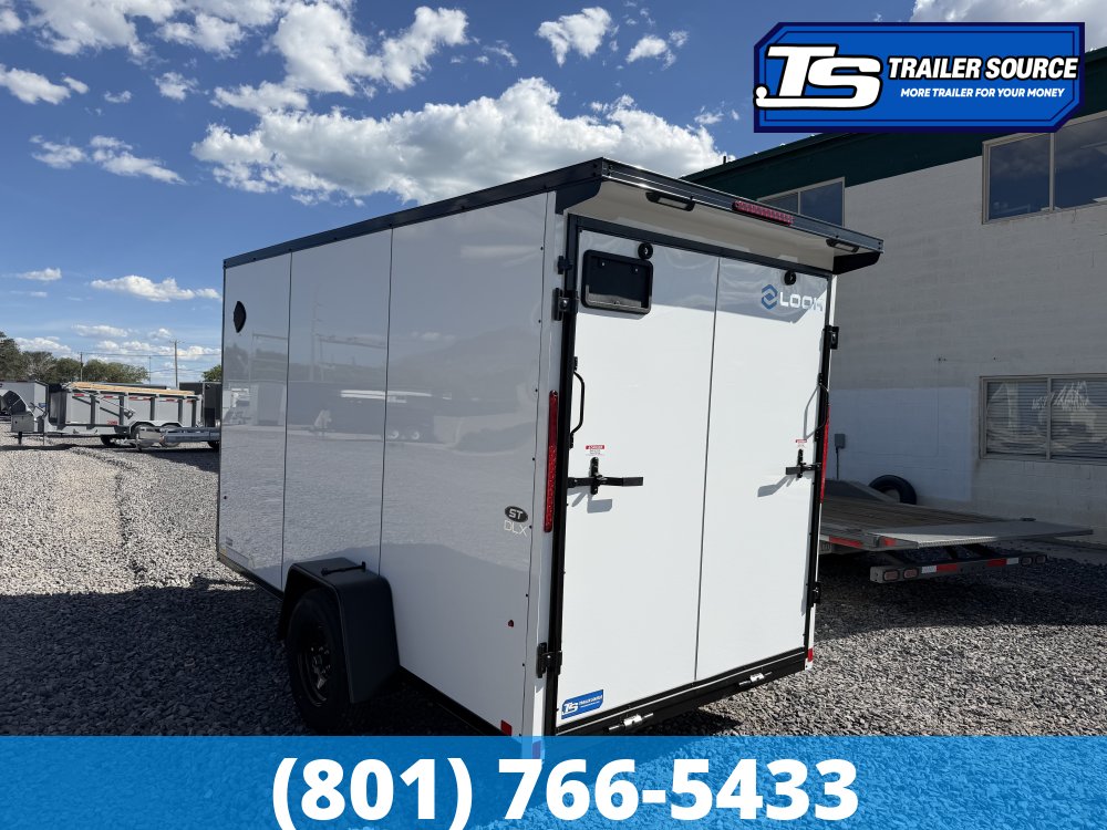 6x12 Look ST DLX Enclosed Cargo Trailer - 6'6" Interior - 3.5K GVWR - .080 PolyCor, Black Out Package, Rear Spoiler w/ Load Lights