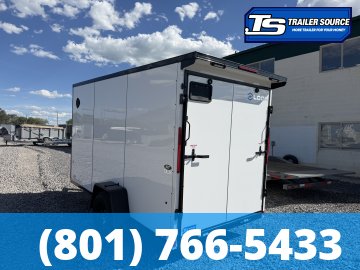 6x12 Look ST DLX Enclosed Cargo Trailer - 6'6" Interior - 3.5K GVWR - .080 PolyCor, Black Out Package, Rear Spoiler w/ Load Lights