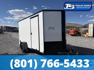 6x12 Look ST DLX Enclosed Cargo Trailer - 6'6" Interior - 3.5K GVWR - .080 PolyCor, Black Out Package, Rear Spoiler w/ Load Lights