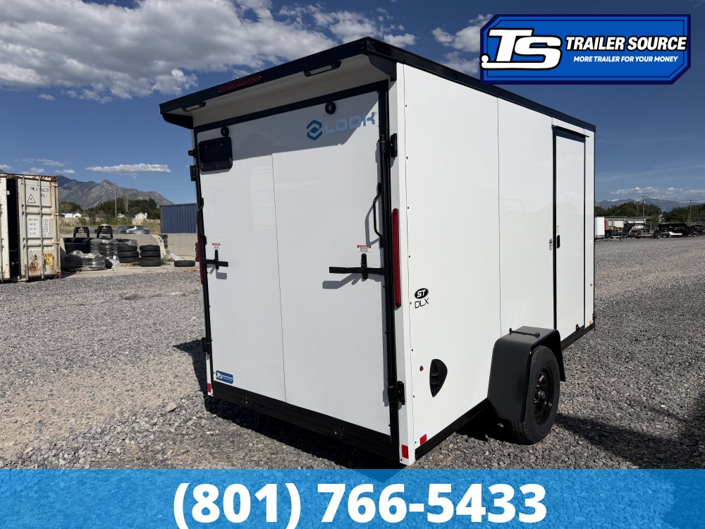 6x12 Look ST DLX Enclosed Cargo Trailer - 6'6" Interior - 3.5K GVWR - .080 PolyCor, Black Out Package, Rear Spoiler w/ Load Lights