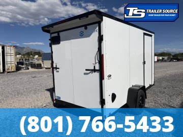 6x12 Look ST DLX Enclosed Cargo Trailer - 6'6" Interior - 3.5K GVWR - .080 PolyCor, Black Out Package, Rear Spoiler w/ Load Lights