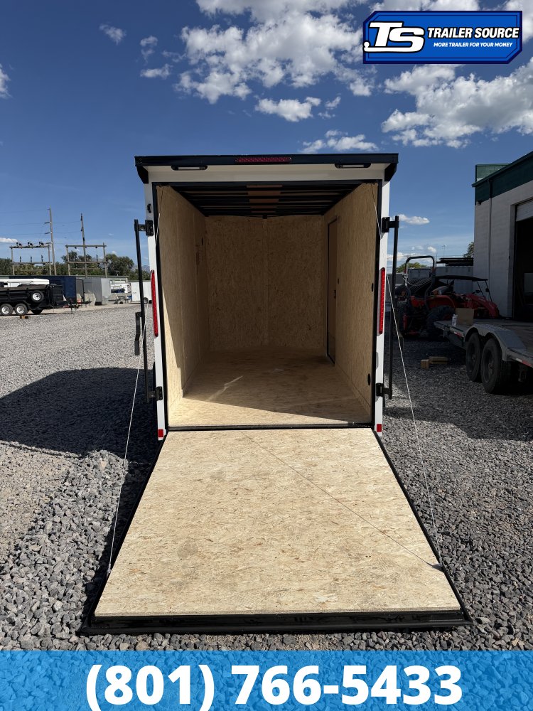 6x12 Look ST DLX Enclosed Cargo Trailer - 6'6" Interior - 3.5K GVWR - .080 PolyCor, Black Out Package, Rear Spoiler w/ Load Lights