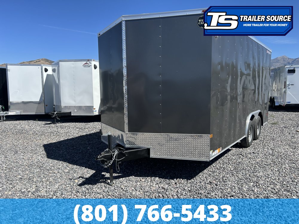 8.5x16 Wells Cargo Fast Trac Deluxe Enclosed Car Hauler Trailer - 7K GVWR - Dovetail
