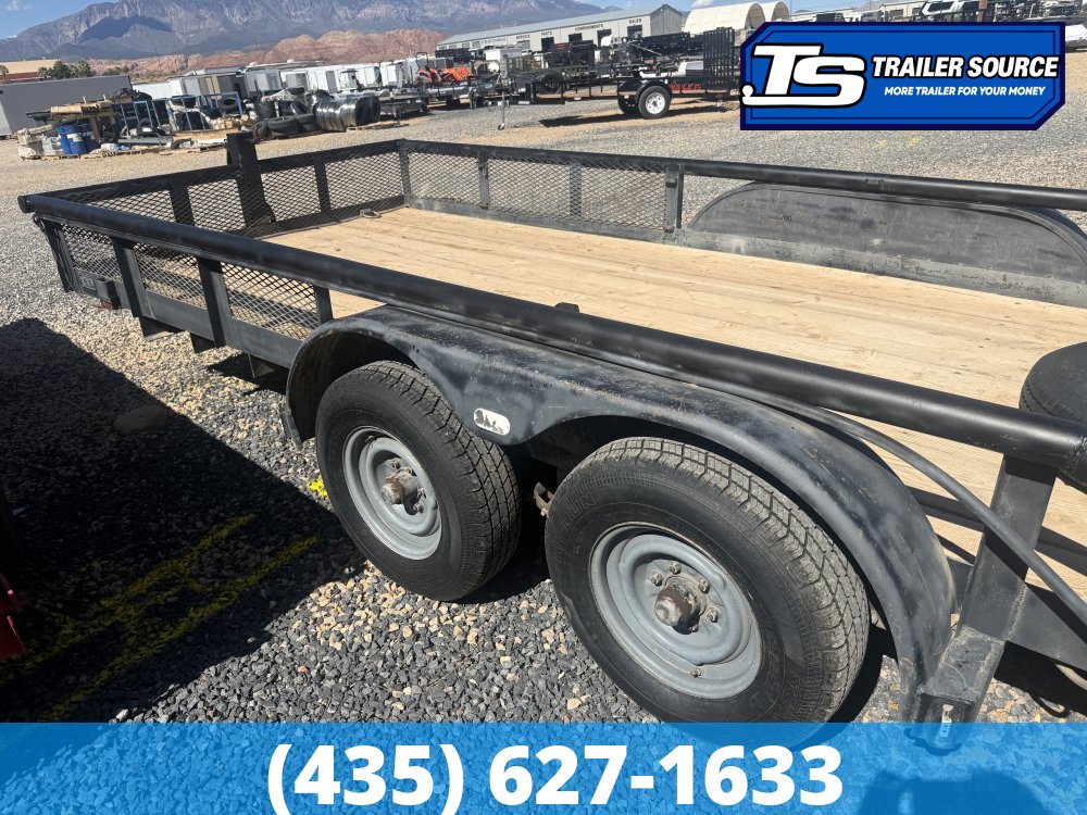 7x18 Texas Bragg CAR HAULER Flatbed Car Hauler Trailer - 10K GVWR - Stand Up Ramps