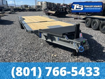 8.5x24 Diamond C HXD 210 Wide Body w/ Drive Over Fenders Tilt Trailer - 23K GVWR - Hydraulic Jack(s)