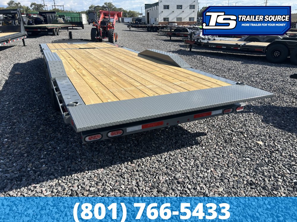 8.5x24 Diamond C HXD 210 Wide Body w/ Drive Over Fenders Tilt Trailer - 23K GVWR - Hydraulic Jack(s)